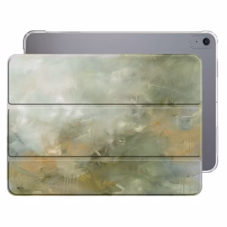 iPad hoes - Abstract - Groen - Beige - Modern - Kunst — 1