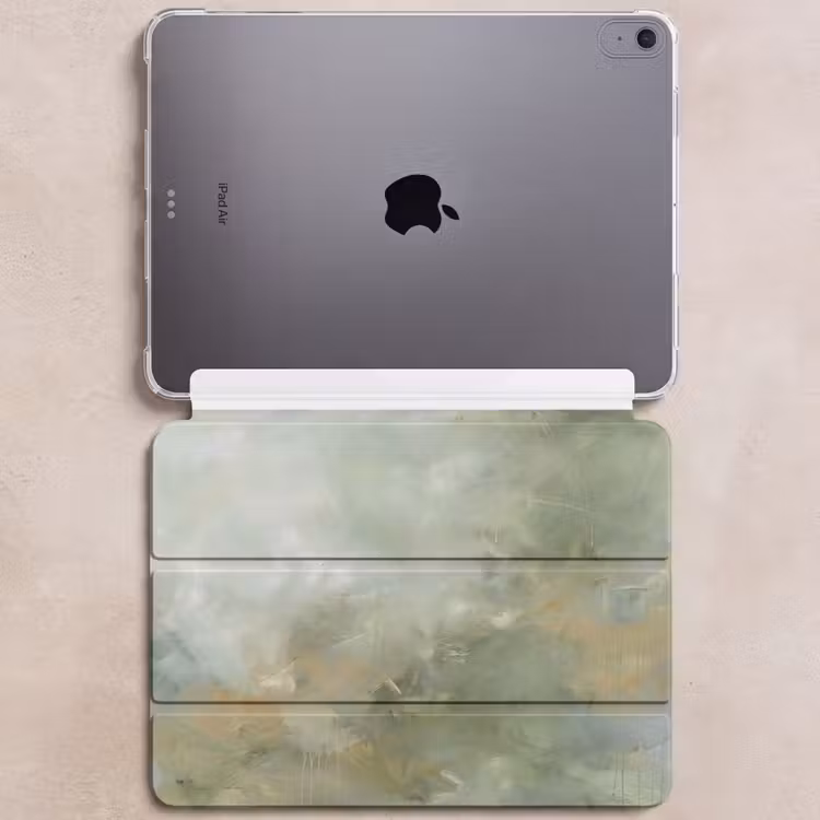 iPad hoes - Abstract - Groen - Beige - Modern - Kunst — 6