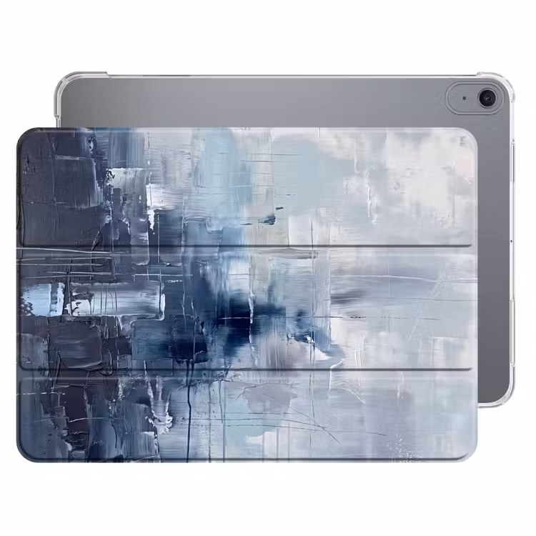 iPad hoes - Abstract - Textuur - Kunst - Modern - Blauw — 1