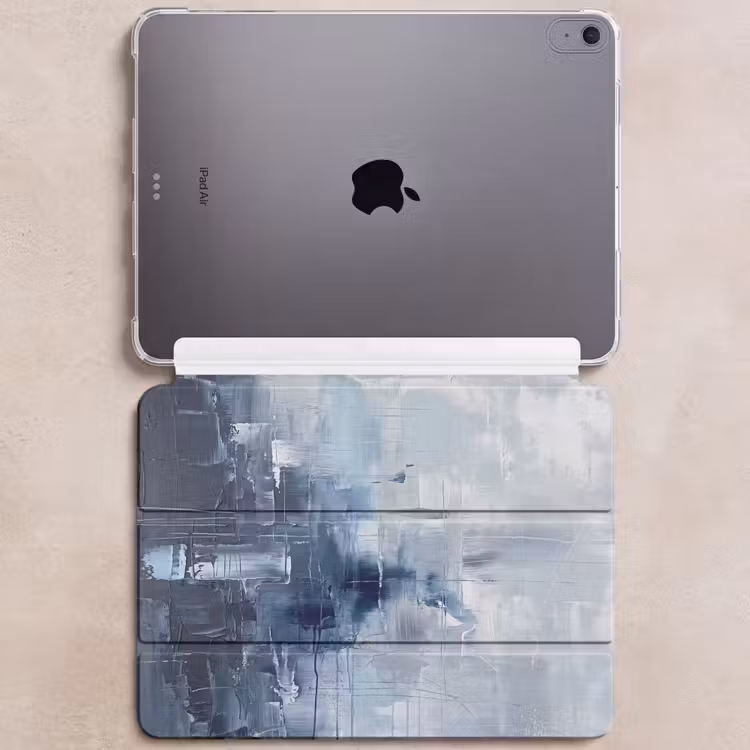 iPad hoes - Abstract - Textuur - Kunst - Modern - Blauw — 6