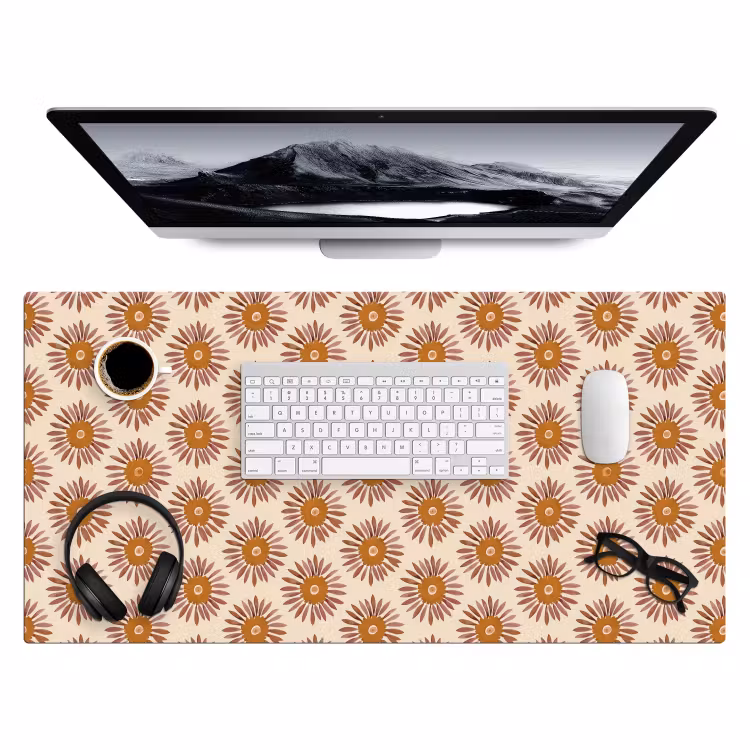 Bureau onderlegger - Bloemen Patroon Boho — 4