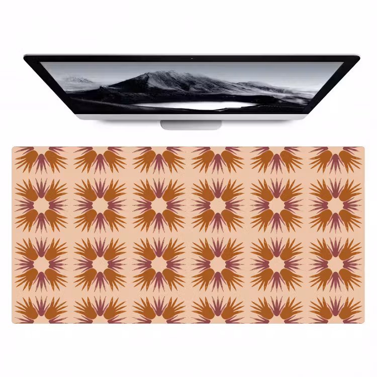 Bureau onderlegger - Abstract Patroon met Bladvormen