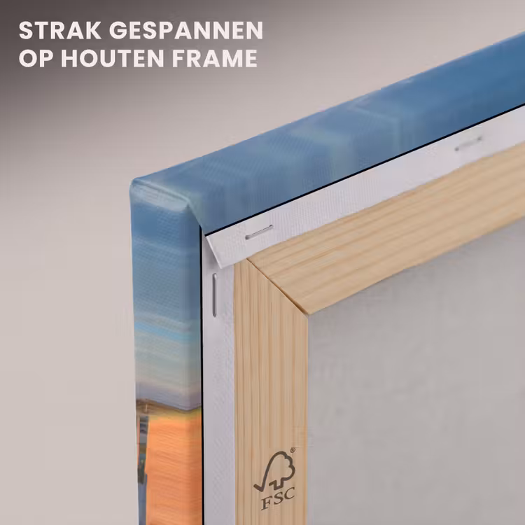 Canvas schilderij - Strand - Zee - Duin - Zonsondergang - Landschap — 7