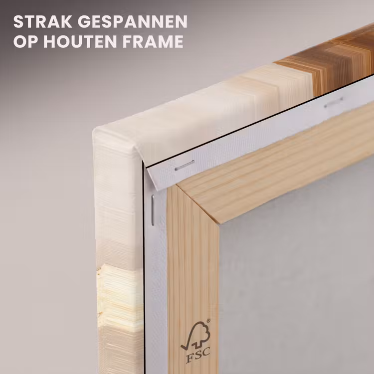 Canvas schilderij - Modern - Bruin - Abstract - Beige — 7