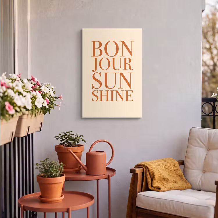 Buiten canvas - Oranje - Quote - Sun — 3