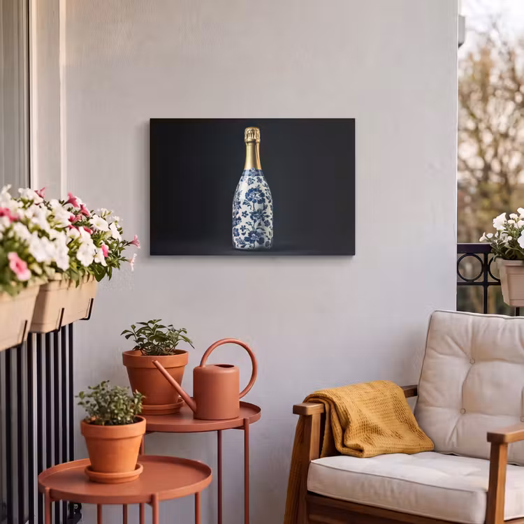 Buiten canvas - Champagne - Bloemen - Goud - Chique — 3