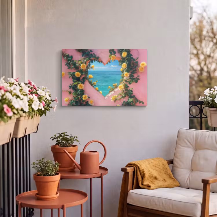 Buiten canvas - Hart - Zee - Muur — 3