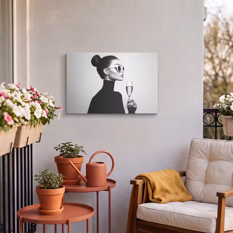 Buiten canvas - Vrouw - Champagne - Modern — 3