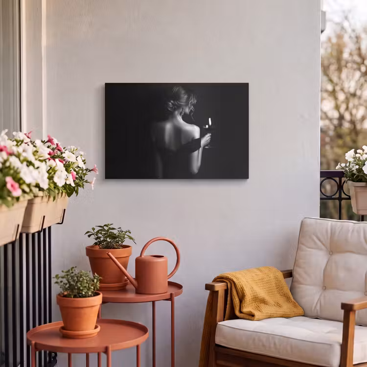 Buiten canvas - Vrouw - Wijn - Jurk — 3