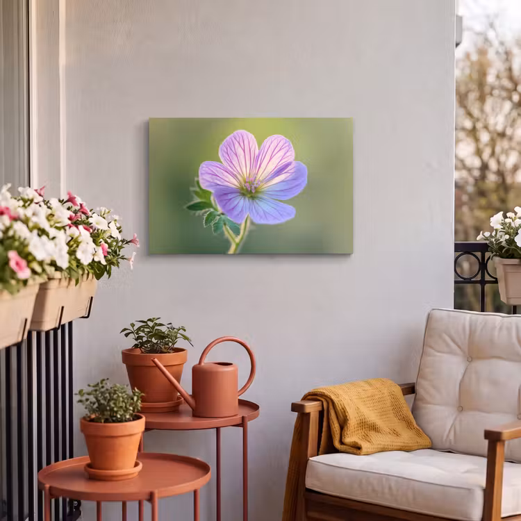Buiten canvas - Bloem - Close up - Paars — 3