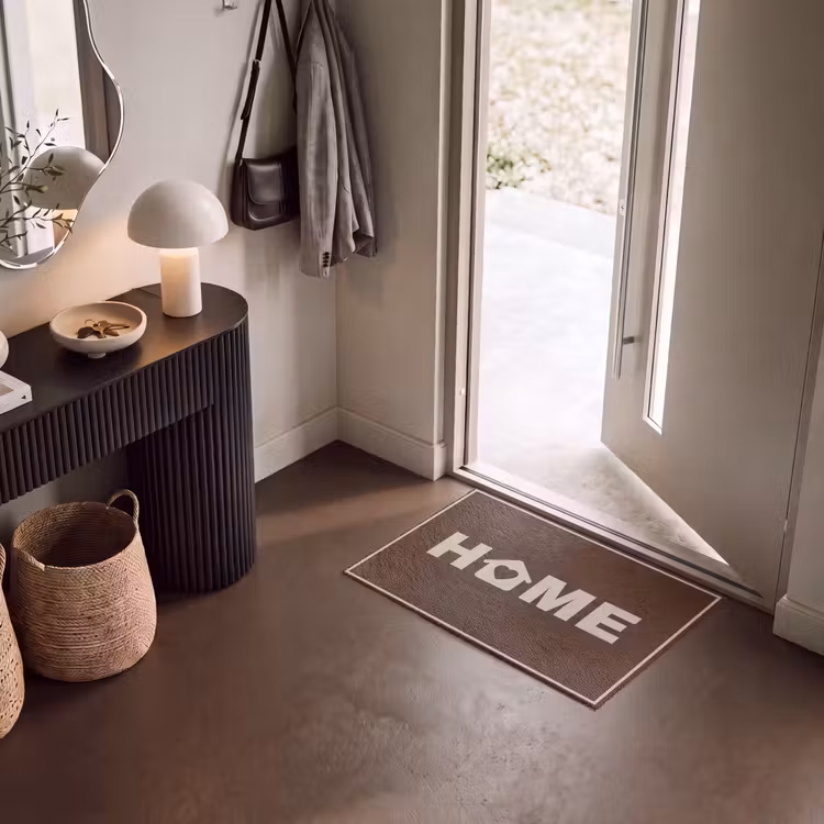 Deurmat - Home - Tekst - Bruin — 8
