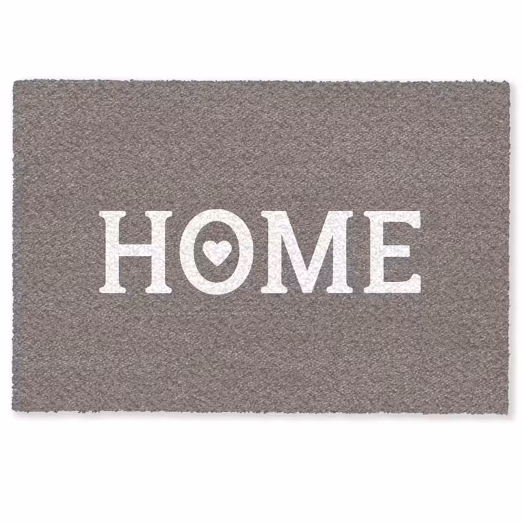 Deurmat - Home - Tekst - Taupe — 1