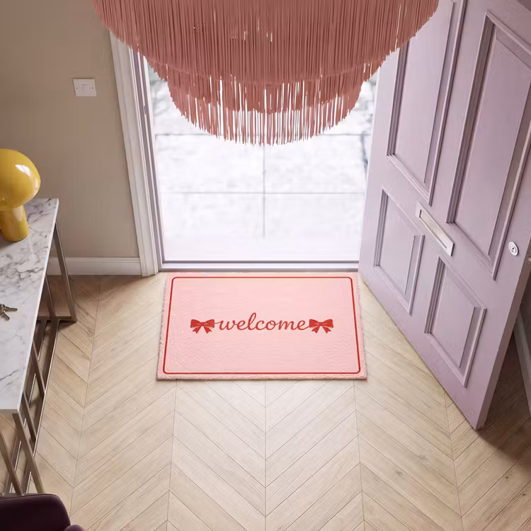 Deurmat - Welkom - Strik - Roze — 4