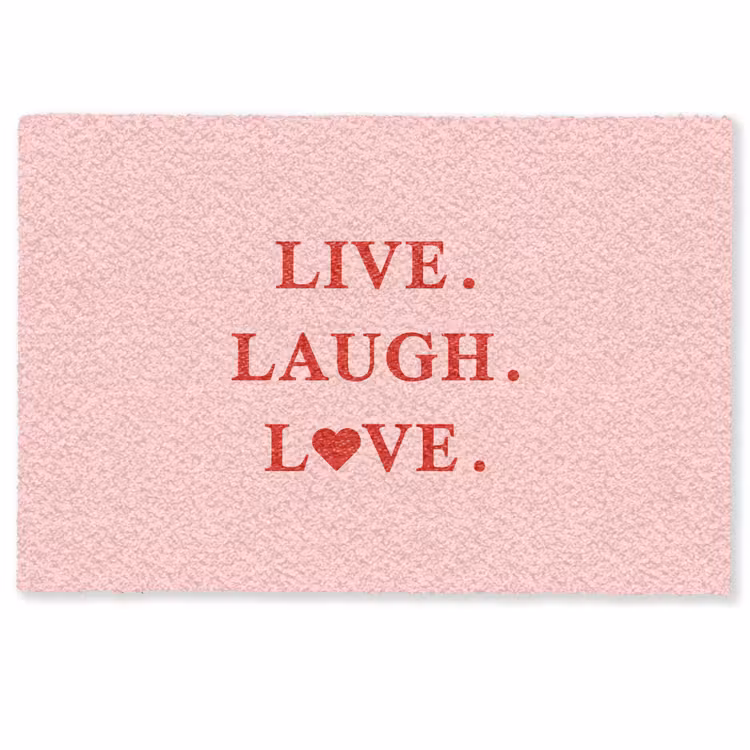 Deurmat - Quote - Love - Roze - Rood — 1