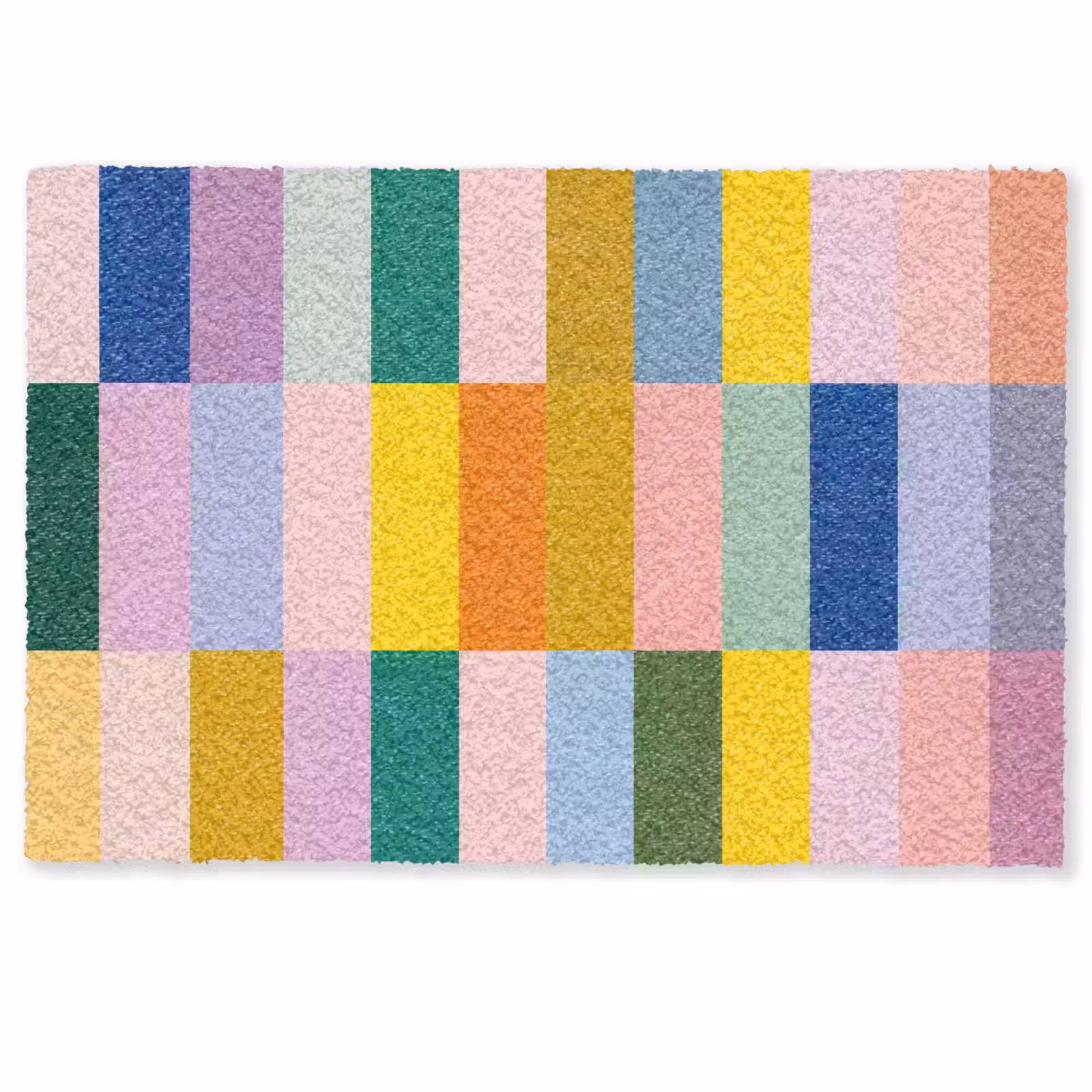 Deurmat - Stroken - Blauw - Patroon - Abstract — 1