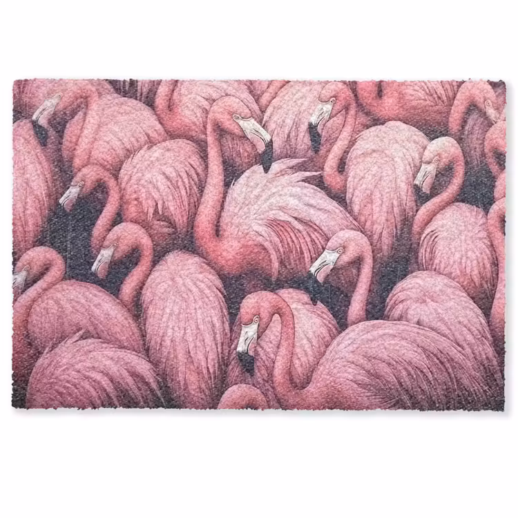 Deurmat - Flamingo - Roze - Dieren — 1