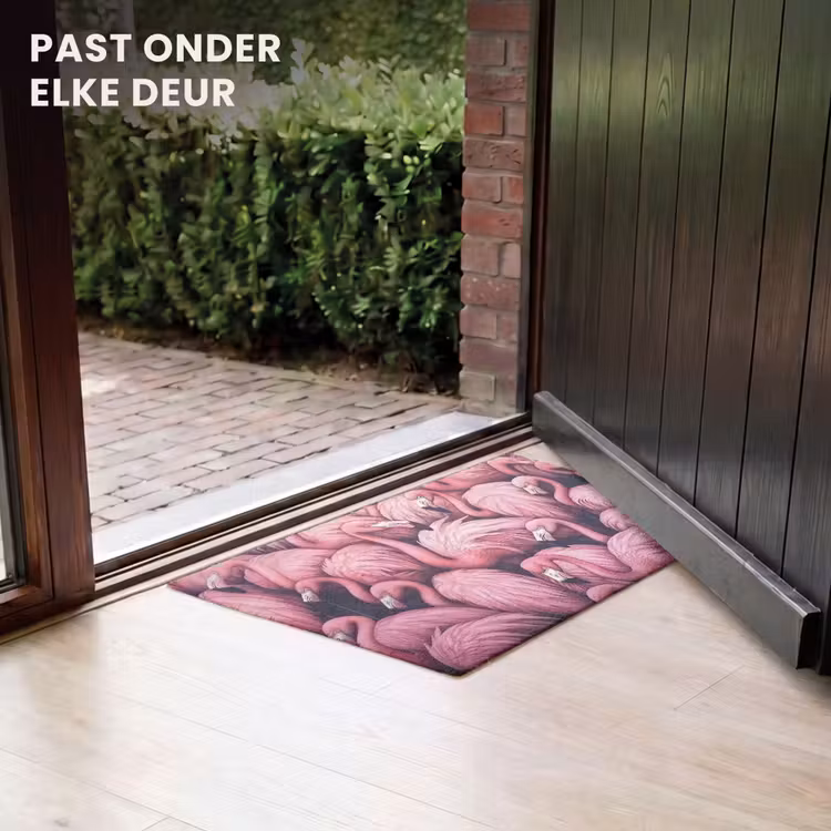 Deurmat - Flamingo - Roze - Dieren — 7