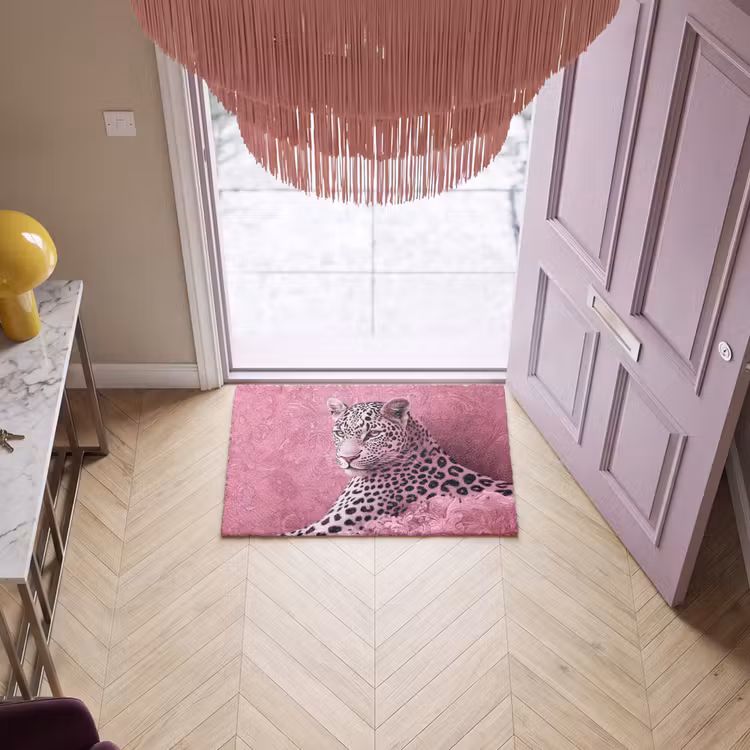 Deurmat - Panter - Luxe - Roze — 4