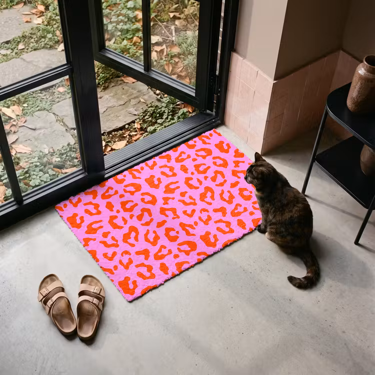 Deurmat - Panter - Rood - Roze — 2