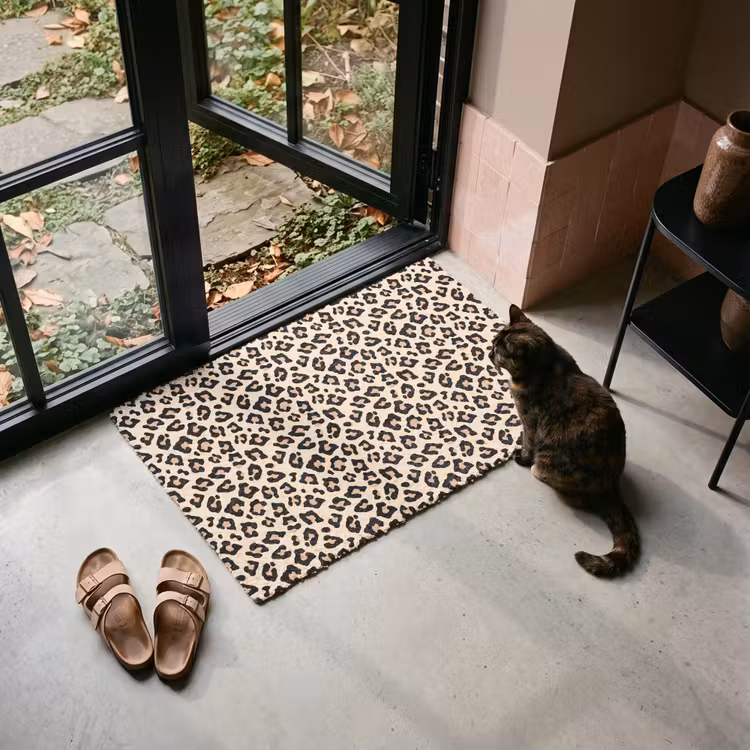 Deurmat - Panterprint - Patroon - Bruin — 2