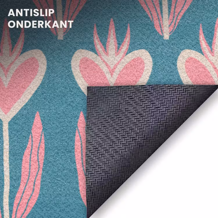 Deurmat - Hartjes Bloemen Patroon — 6