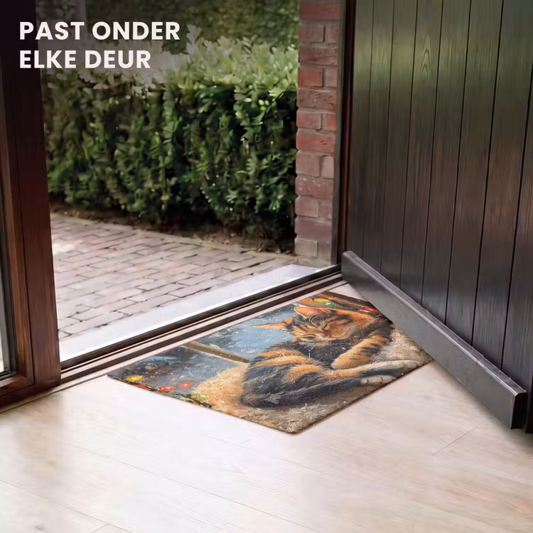 Deurmat - Kat - Kerst - Winter - Dier — 7