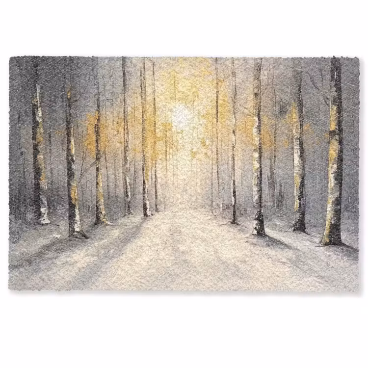 Deurmat - Winter - Abstract - Sneeuw - Natuur - Zon — 1