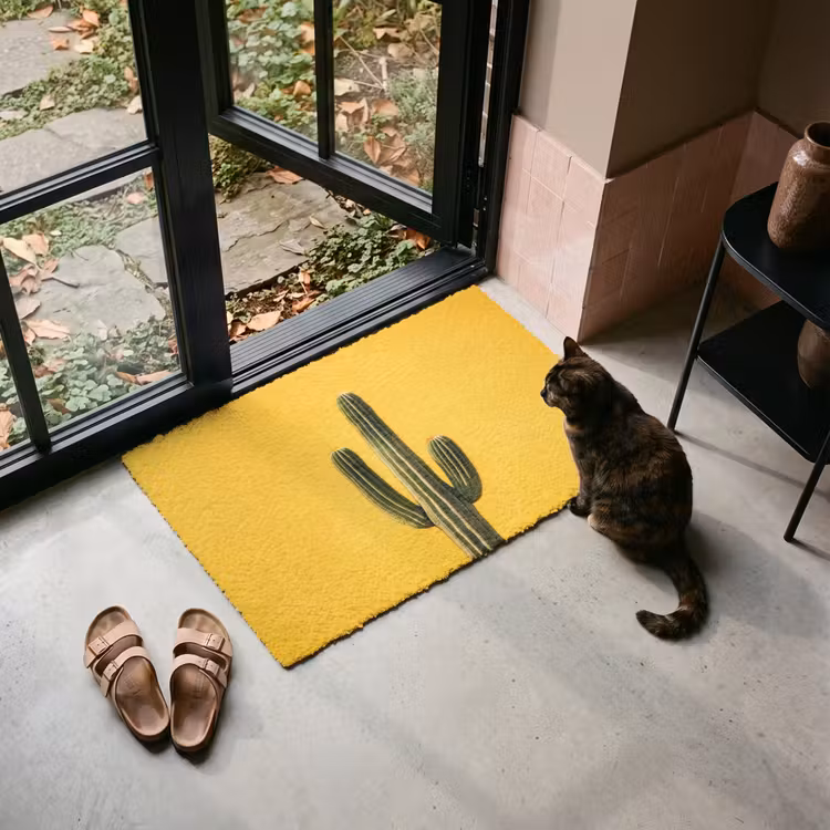 Deurmat - Cactus - Groen - Minimalistisch — 2