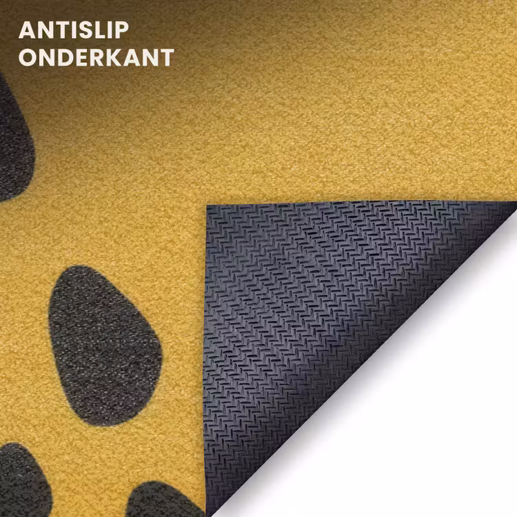 Deurmat - Luipaard Minimalistisch Mosterdgeel — 6