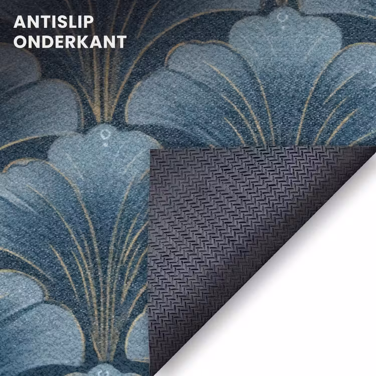 Deurmat - Patroon - Ginkgoblad - Blauw — 6