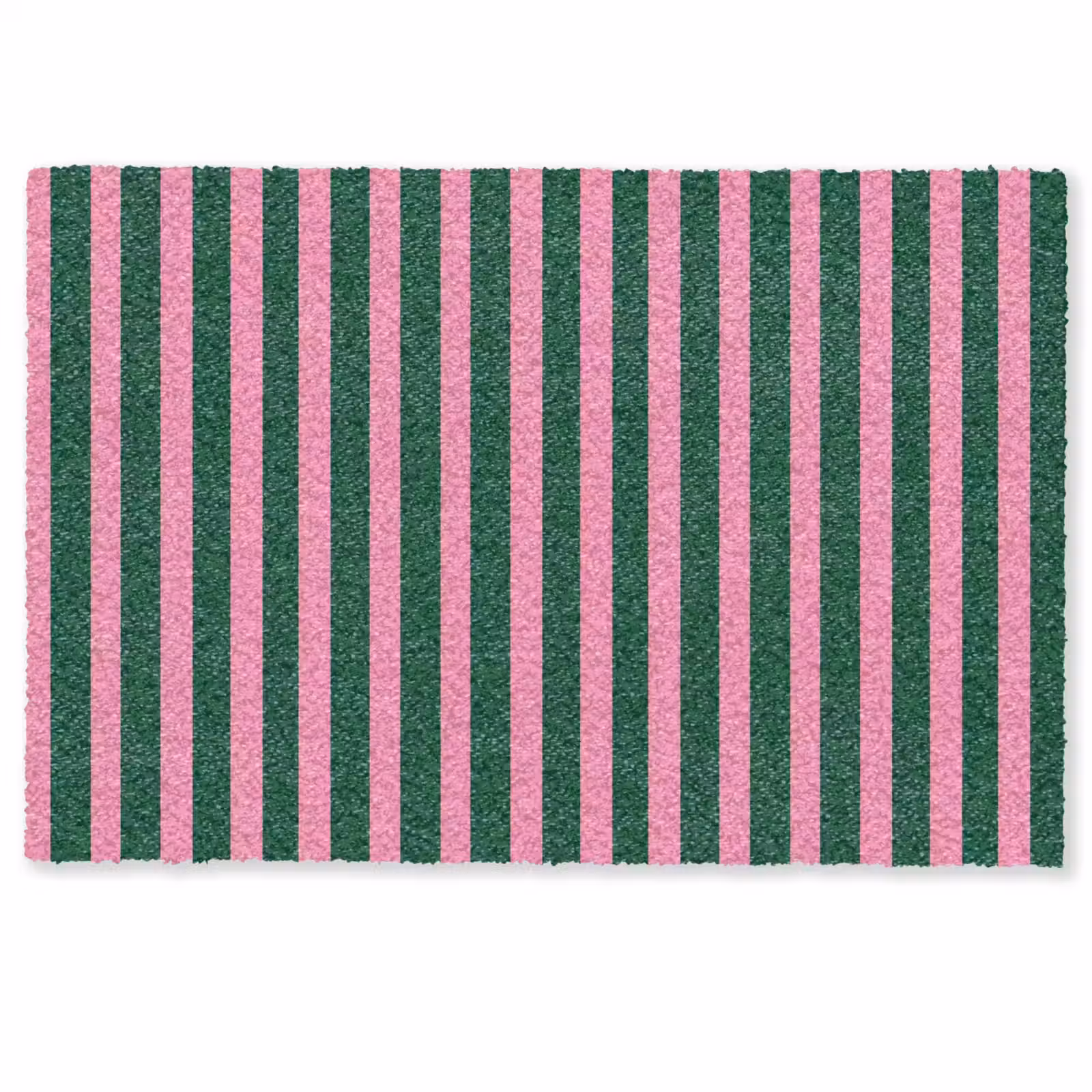 Deurmat - Verticale strepen - Groen - Roze — 1