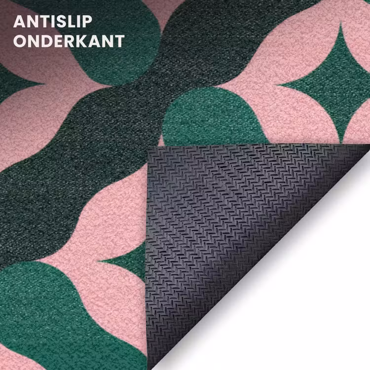 Deurmat - Groen - Roze - Retro - Sterren — 6