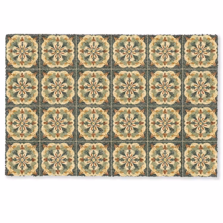 Deurmat - Ornament - Patroon - Groen — 1