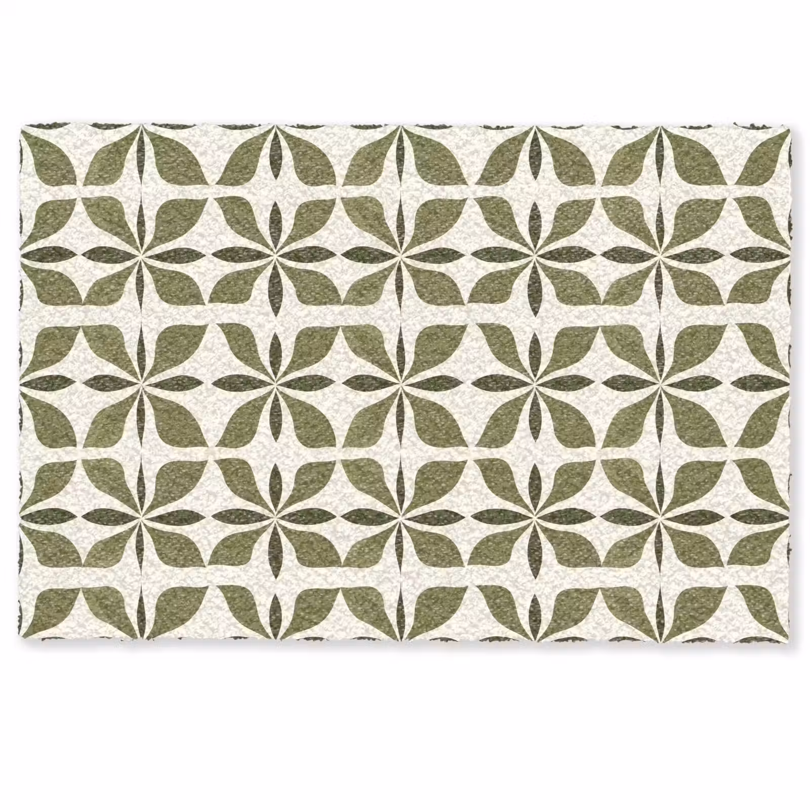 Deurmat - Botanisch - Retro - Groen — 1