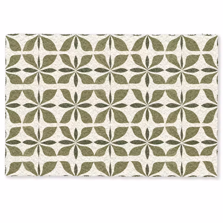 Deurmat - Botanisch - Retro - Groen — 1