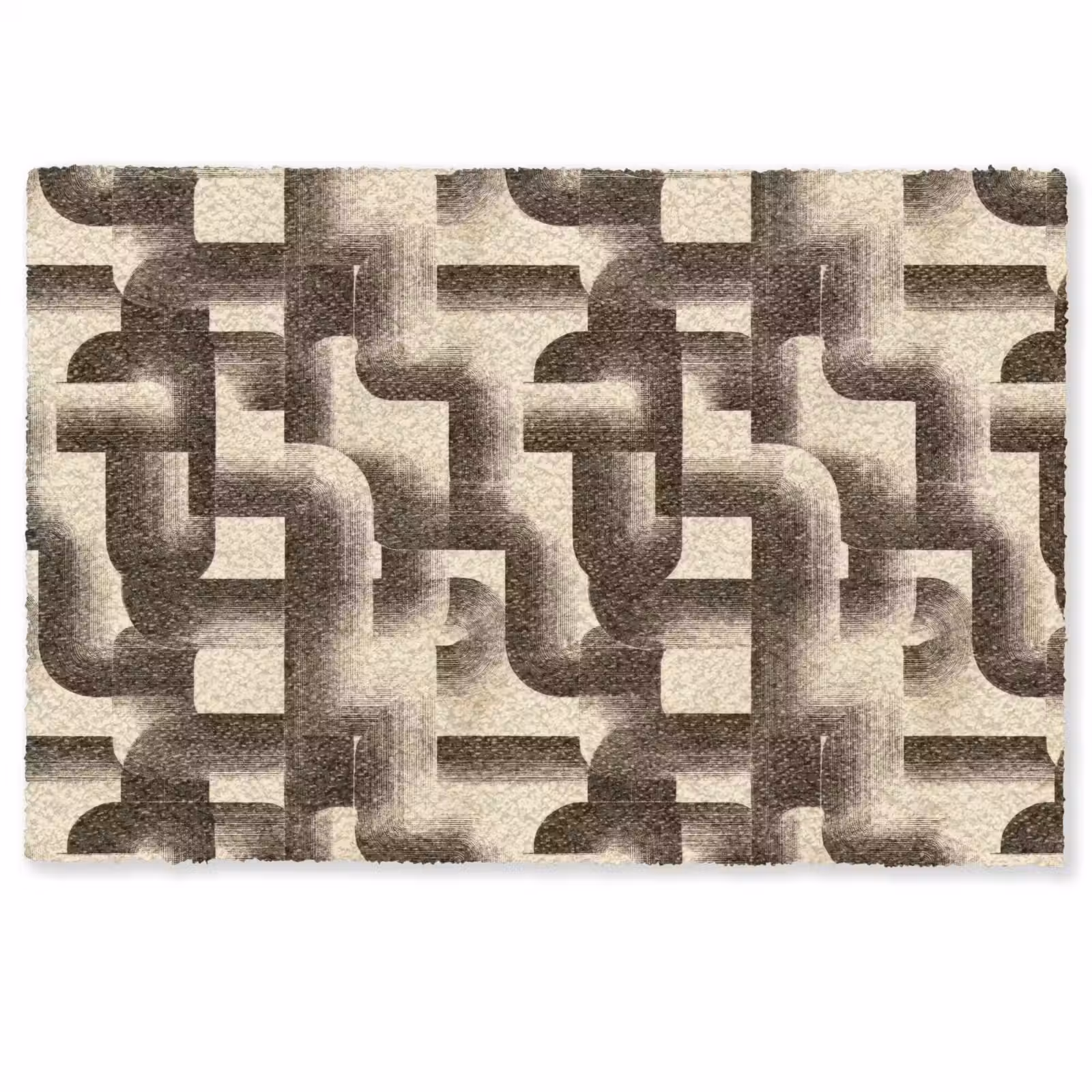 Deurmat - Abstract - Retro - Zwart — 1