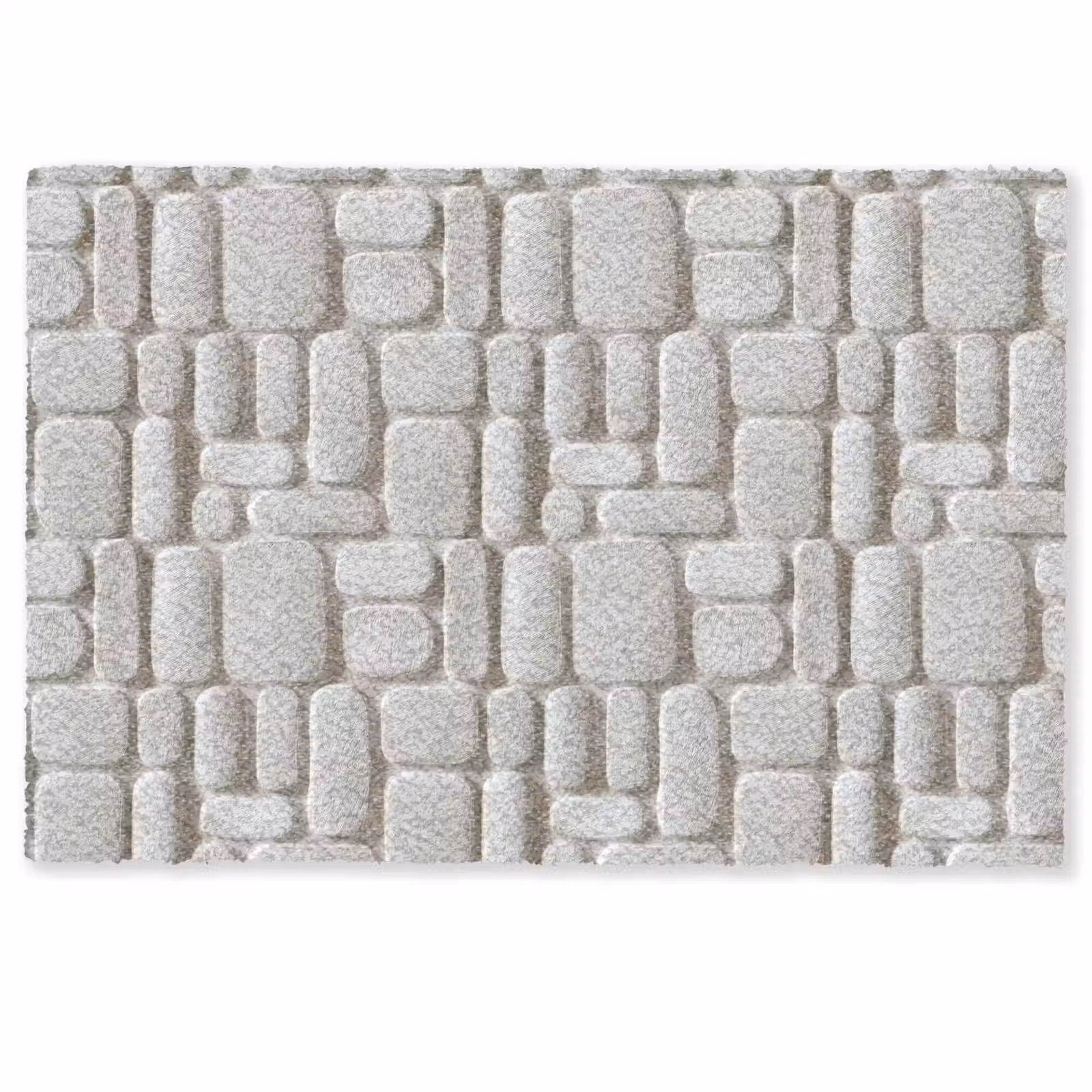 Deurmat - Reliëf - Structuur - Wit — 1