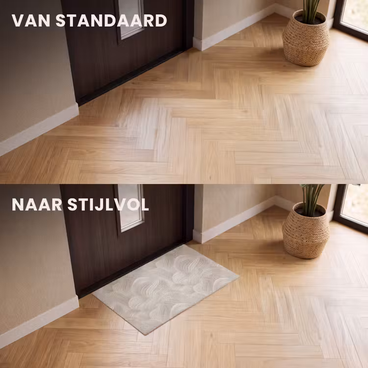 Deurmat - Lijnen - Waaier - Beige — 3