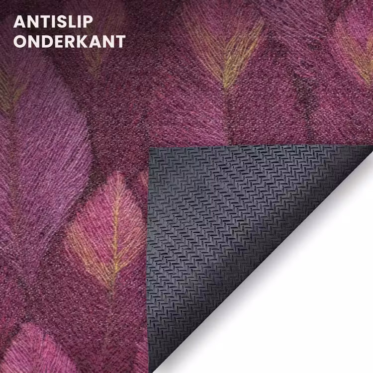Deurmat - Bladeren Patroon Fuchsia — 6