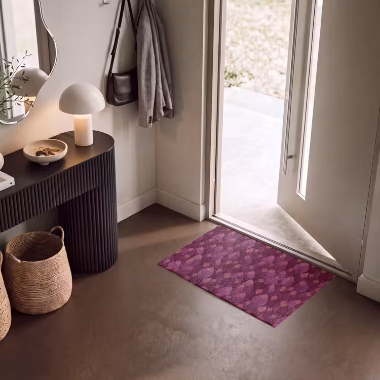 Deurmat - Bladeren Patroon Fuchsia — 8