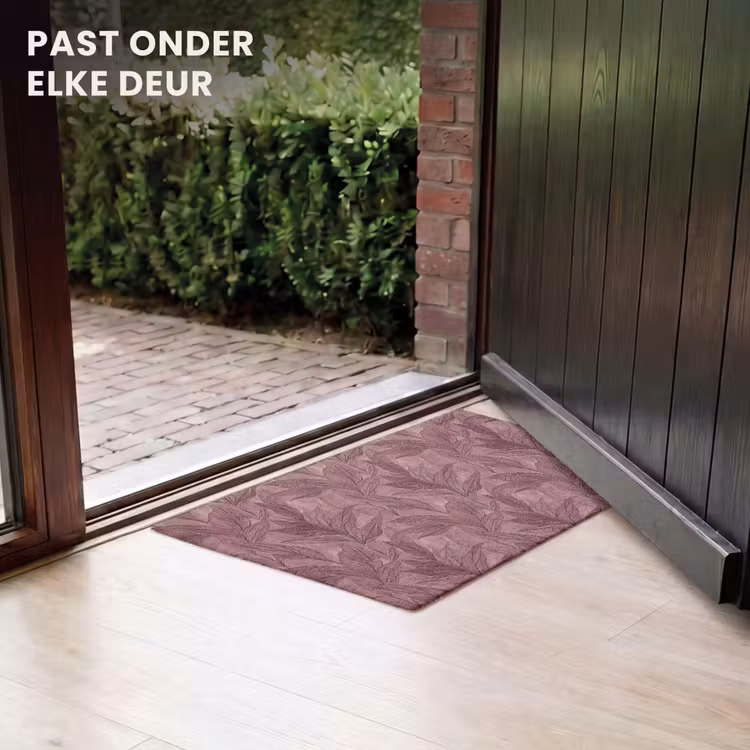 Deurmat - Bladeren - Patroon - Paars — 7
