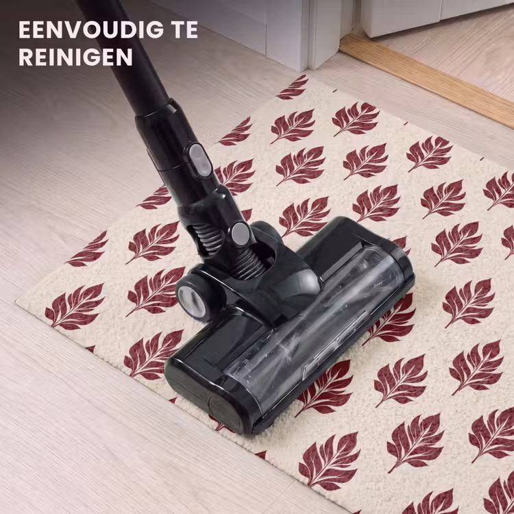Deurmat - Bladeren Patroon Bordeaux Crème — 9