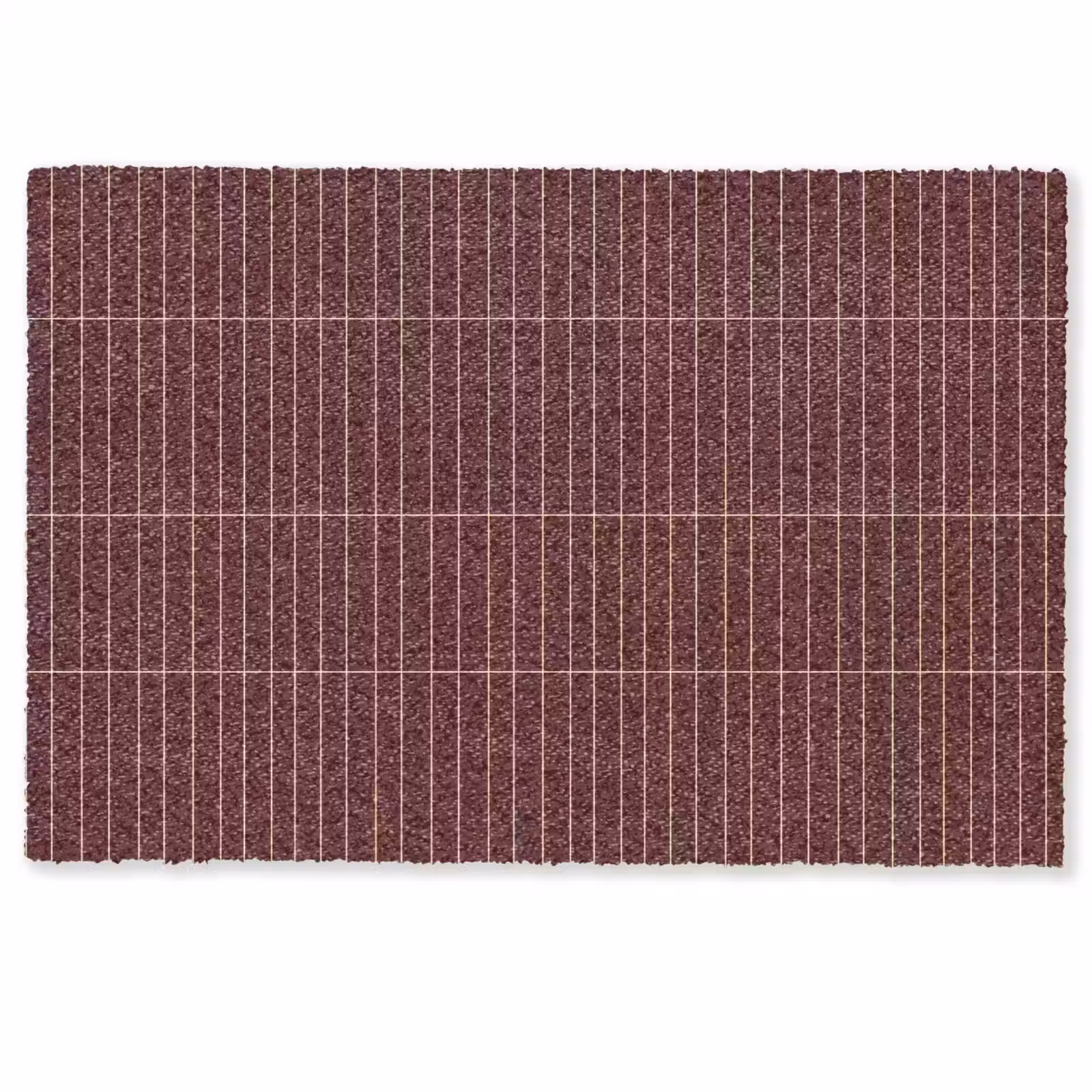 Deurmat - Lijnen - Patroon - Bordeaux — 1