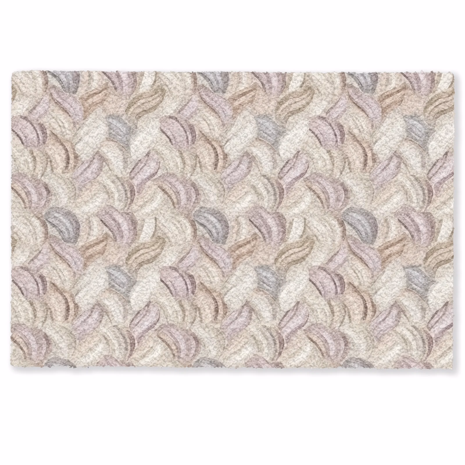 Deurmat - Abstracte Verfstreken Beige — 1