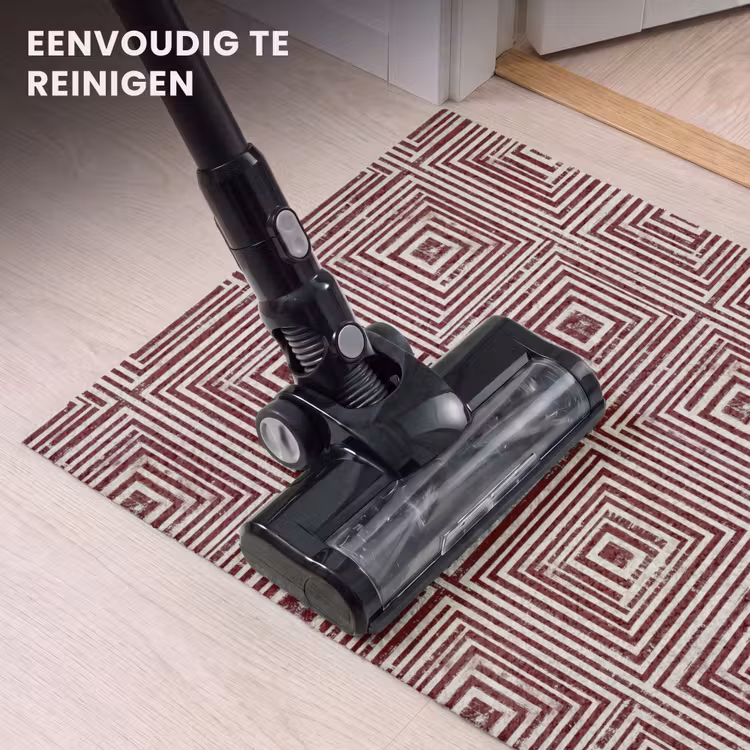 Deurmat - Geometrische Vierkanten Bordeaux Crème — 9