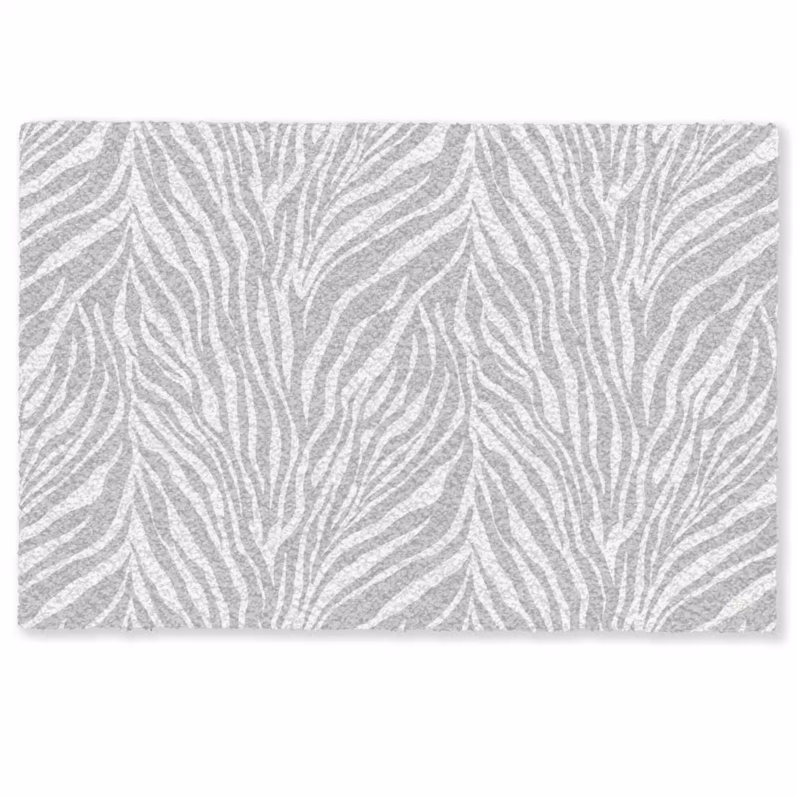 Deurmat - Zebra - Motief - Grijs — 1