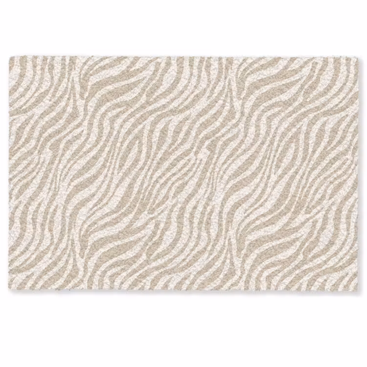 Deurmat - Zebra - Patroon - Beige