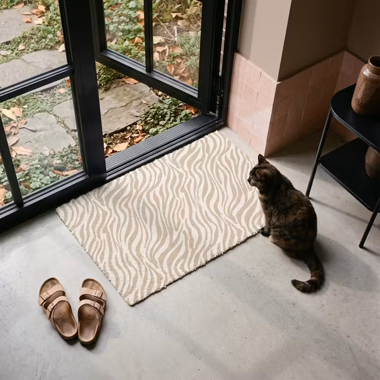 Deurmat - Zebra - Patroon - Beige — 2