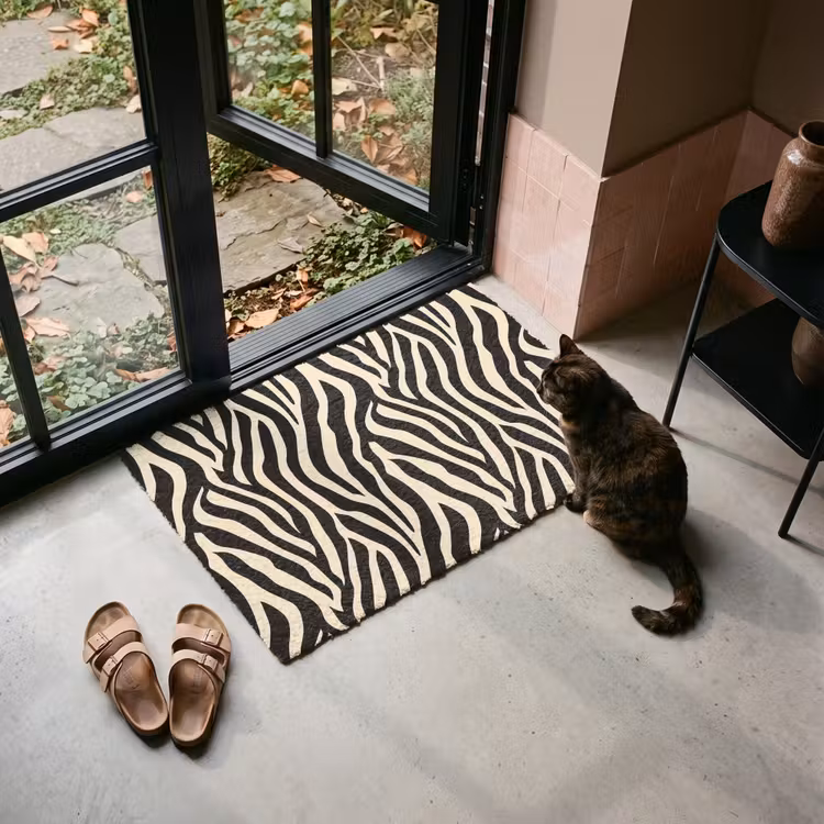 Deurmat - Zebra - Print - Klassiek - Zwart — 2