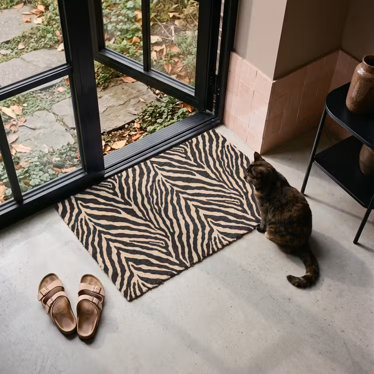 Deurmat - Zebra - Klassiek - Zwart — 2